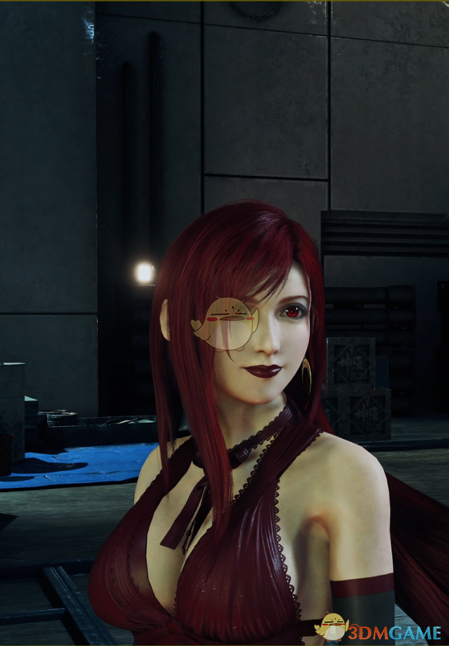 《最终幻想7：重制版》穿暗红连衣服的暗黑蒂法合集MOD