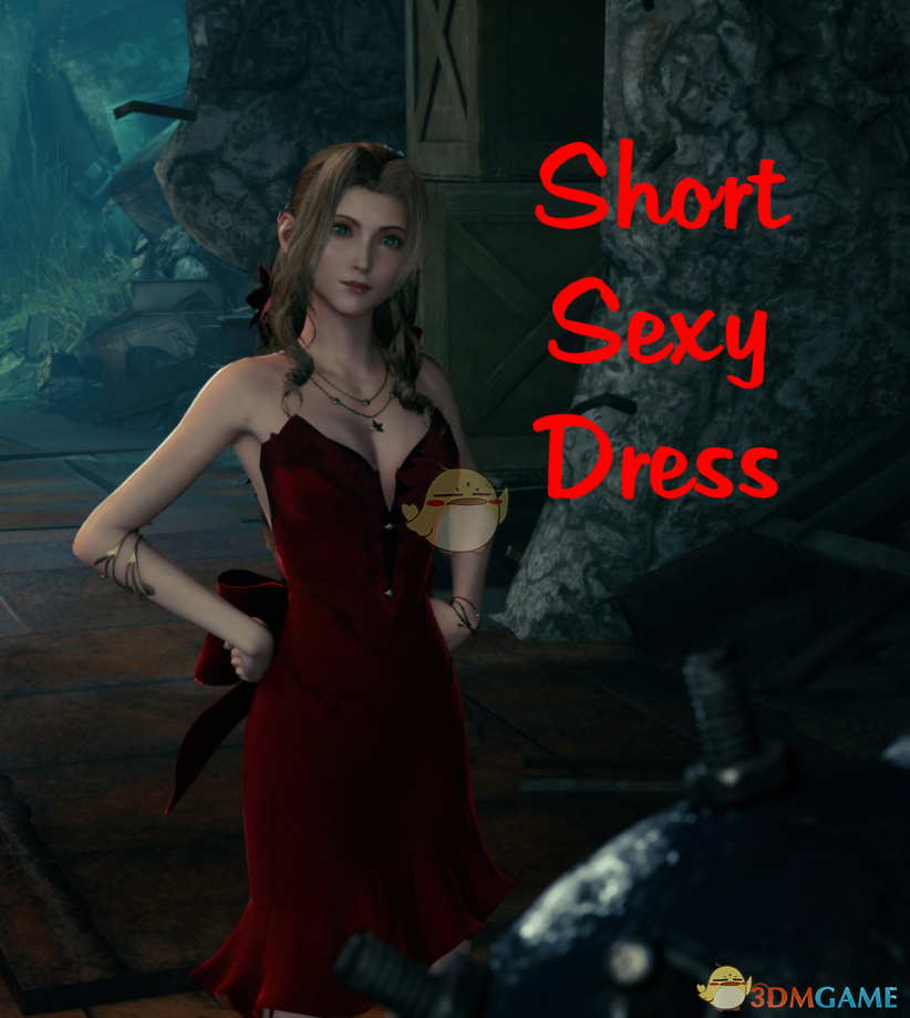 《最终幻想7：重制版》爱丽丝的性感红色连衣短裙MOD