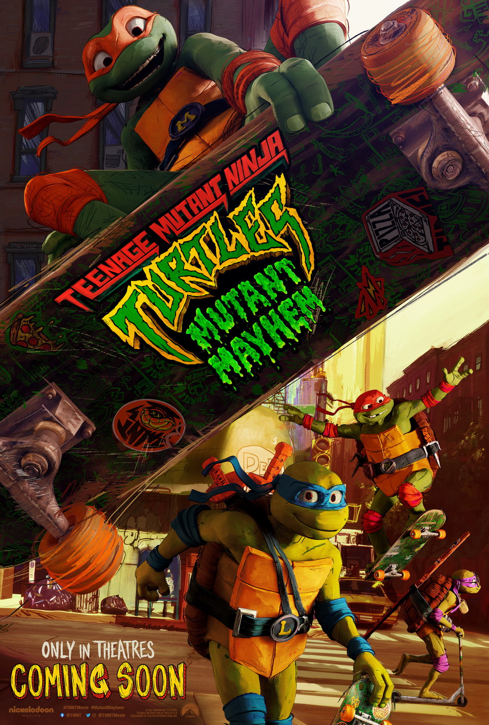 《忍者神龟：变种大年夜治斗》新海报 神龟更减年沉