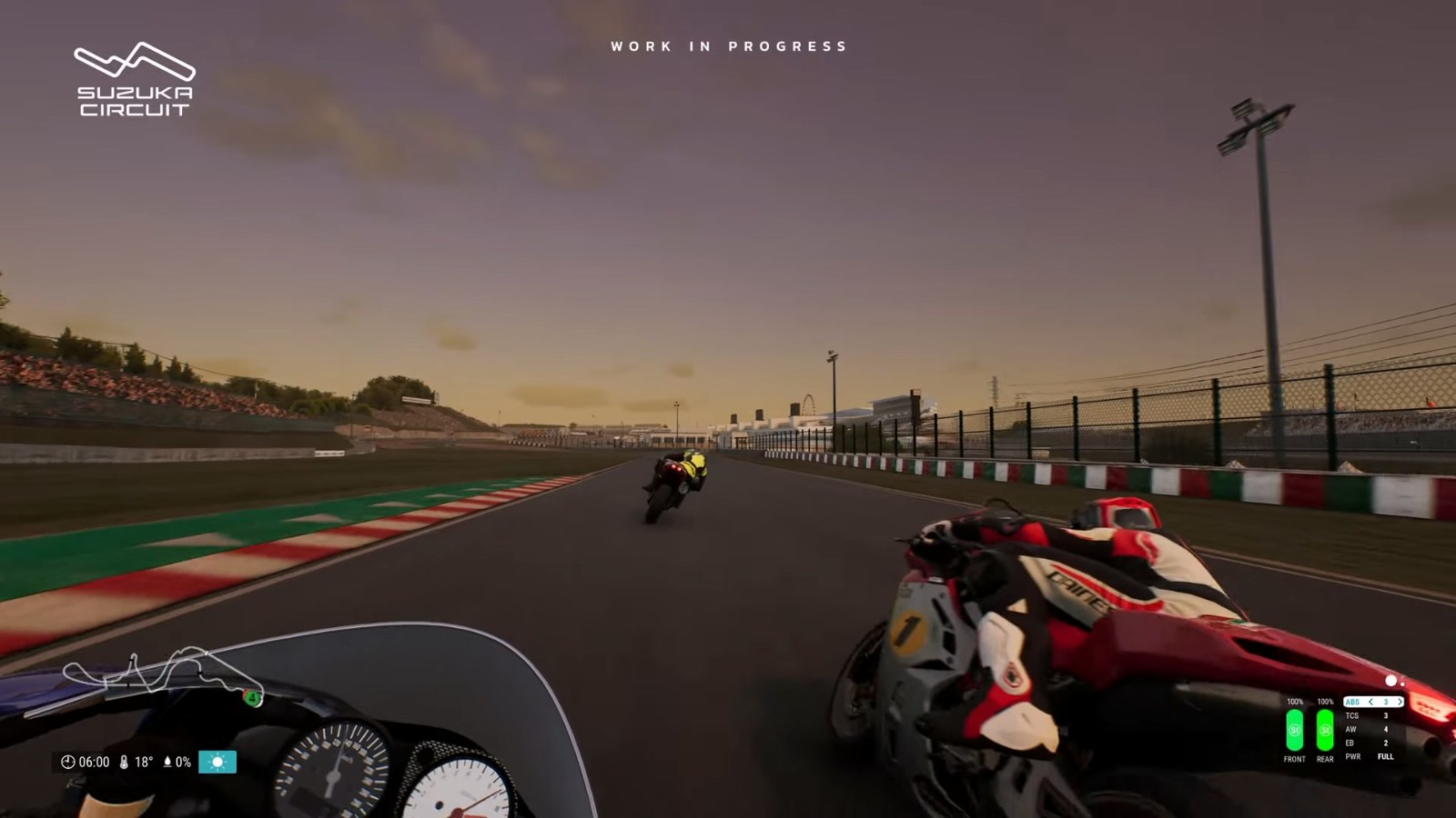 摩托车竞速游戏《极速骑止5》新实机声张片