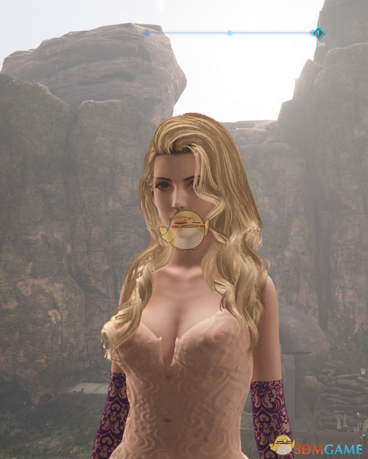 《最终幻想7：重制版》爱丽丝的肤色无袖婚纱长裙MOD