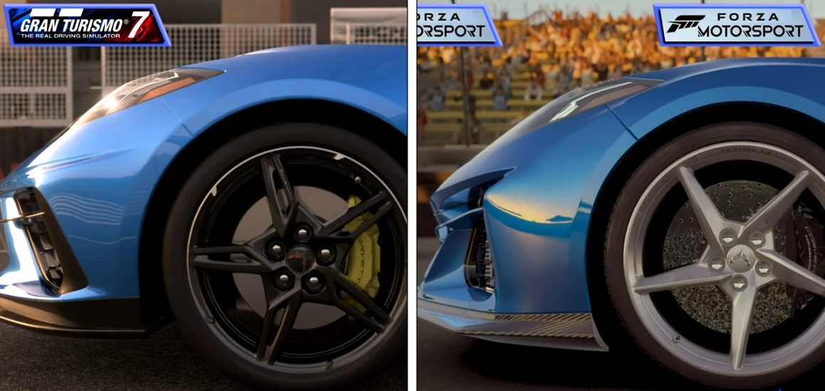 《极限竞速：Motorsport》与《GT赛车7》画面对比