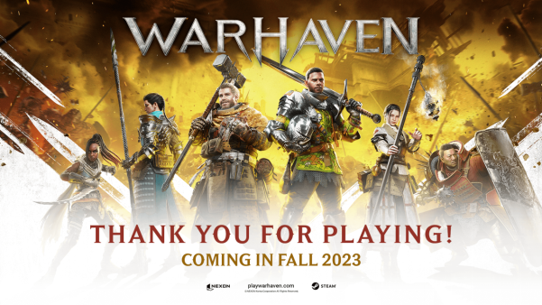 “在线玩家第一名” Nexon大型PvP游戏《Warhaven》在Steam新品节表现突出
