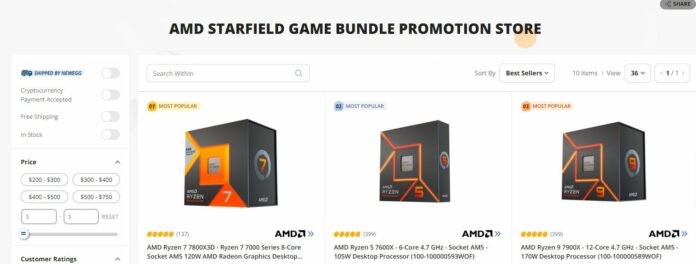 传闻：AMD将推出锐龙7000系列加《星空》游戏促销捆绑包-衣衣商务