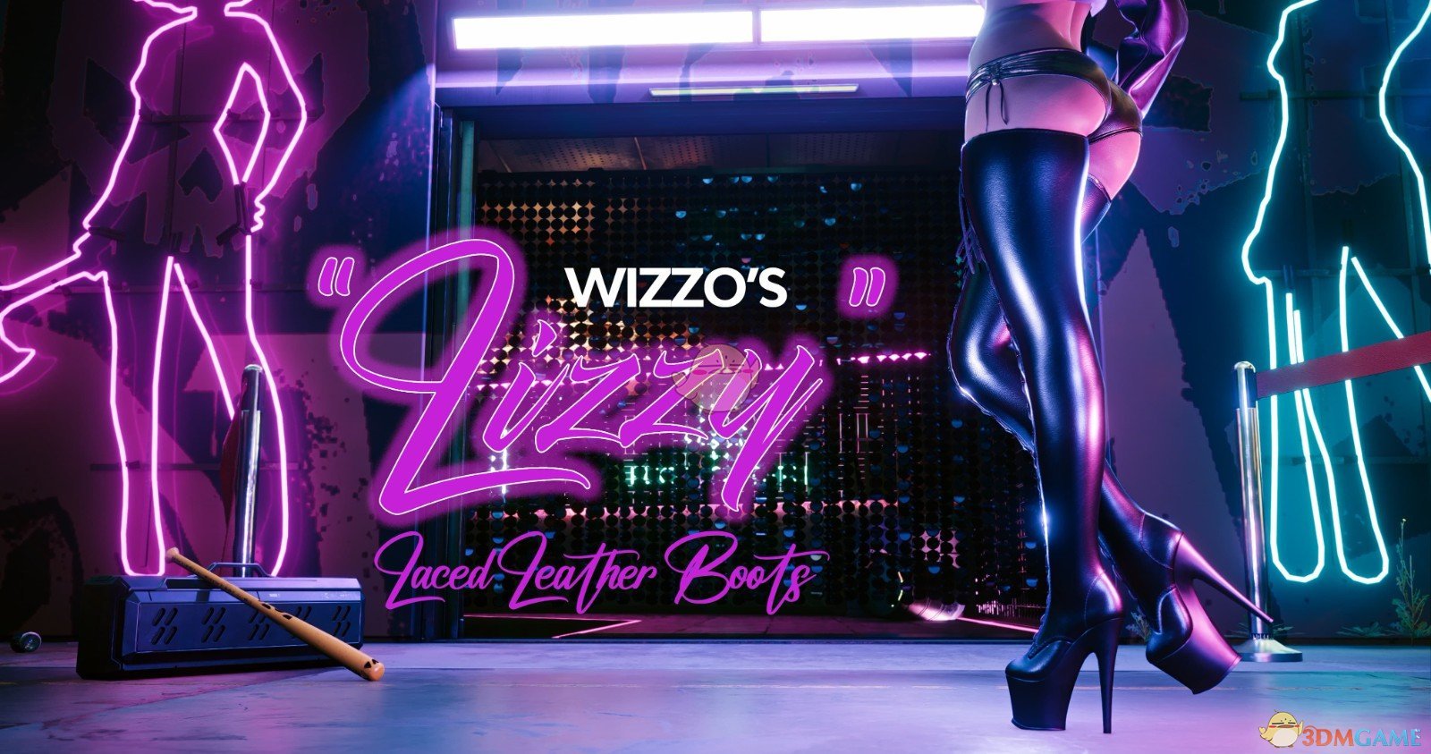 《赛博朋克2077》Wizzo的Lizzy全系带靴子MOD