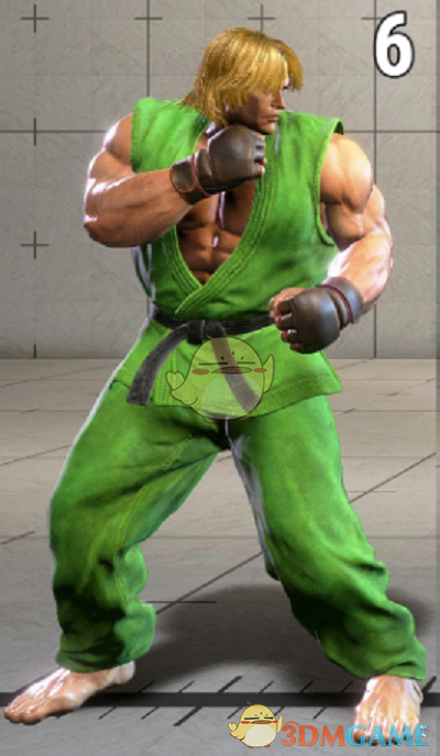 《街头霸王6》肯的绿色默认服装MOD