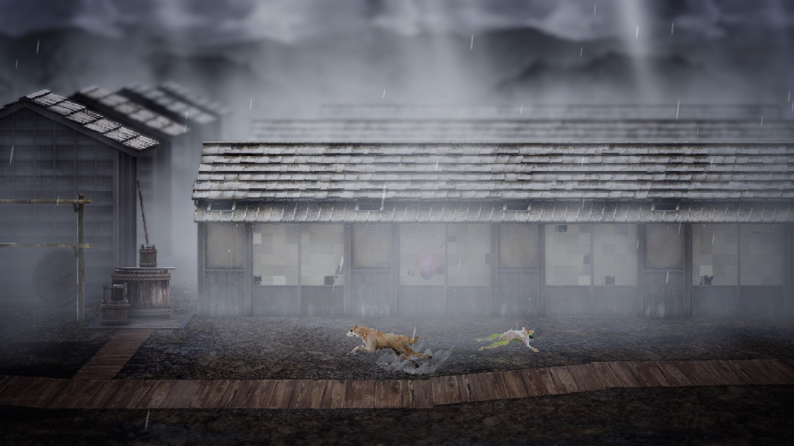 日式2D像素风格 游戏《雨魂》Steam页面上线