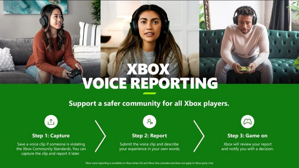 游戏喷人小心被封！Xbox推出新语音举报功能