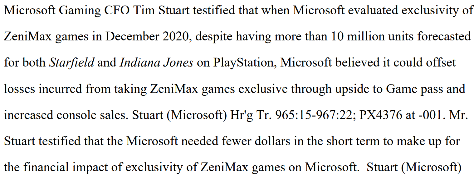 微软曾预测《星空》《夺宝奇兵》在PlayStation销量超1000万