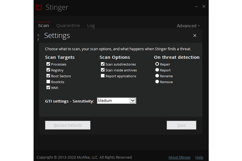 McAfee AVERT Stinger x64v12.2.0.79