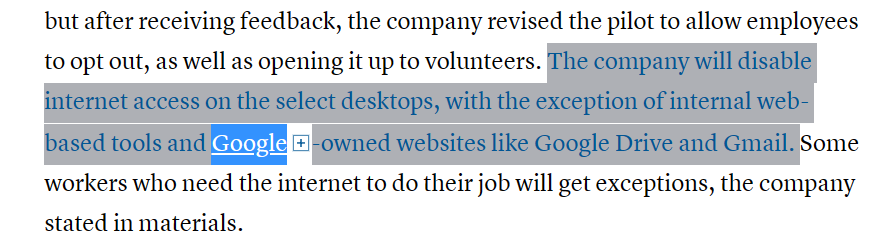 谷歌：为降低网络攻击风险 正开展员工内网办公计划