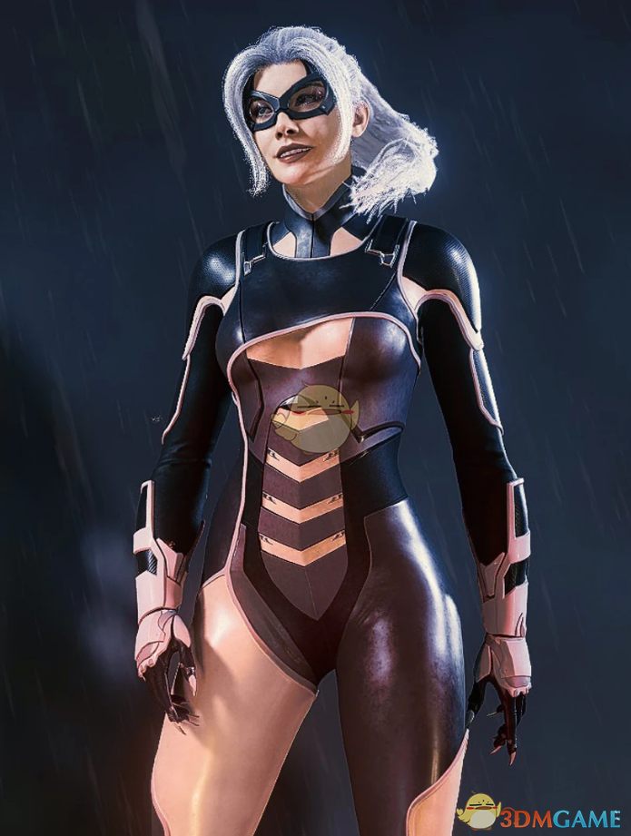 《漫威蜘蛛侠：重置版》黑猫性感new suit战斗盔甲腹部镂空插件MOD