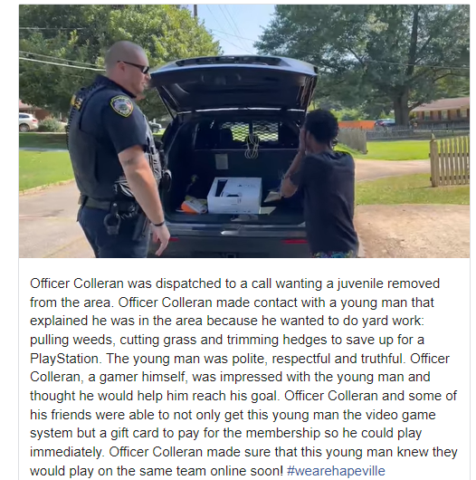 被投诉美国少年意外获警官赠送PS5 相约一起网上游戏