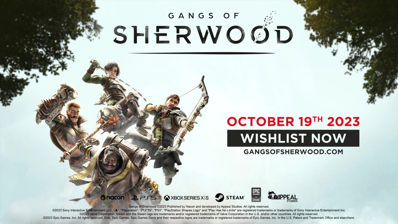 多人合作动作游戏《Gangs of Sherwood》新预告 10月19日发售
