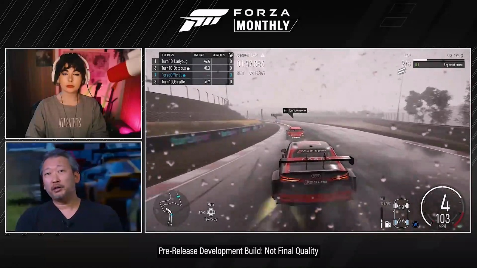 《极限竞速：Motorsport》新实机 雨天多人飙车