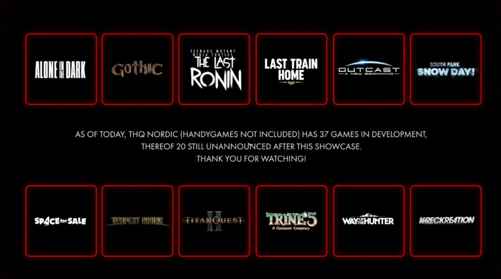 THQ Nordic表示還有20個未公布的游戲在開發