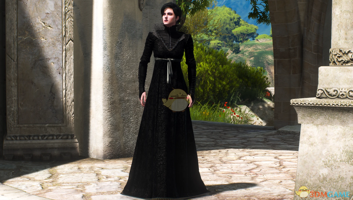 《巫师3：狂猎》穿优雅礼裙的叶奈法MOD
