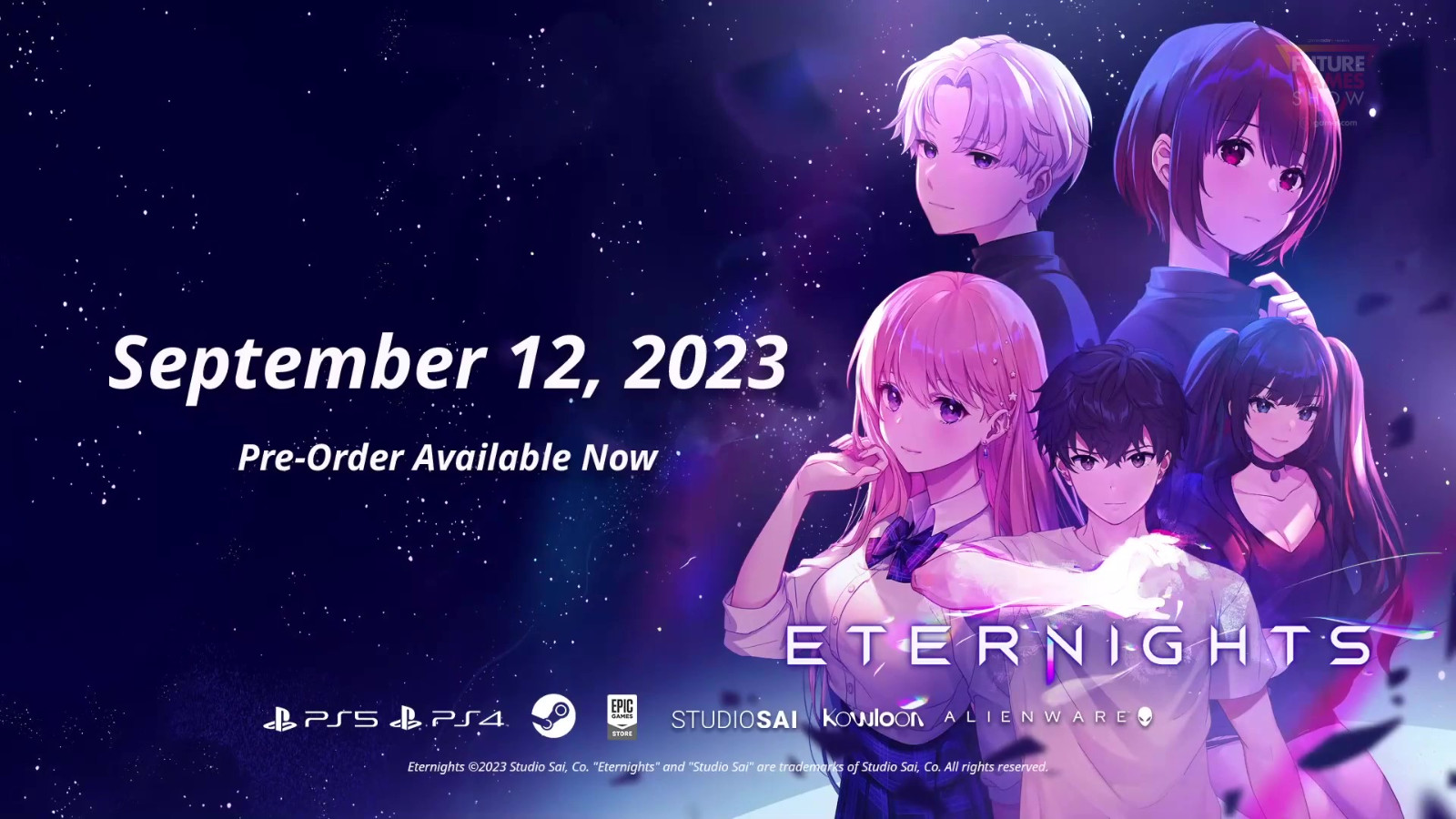 恋爱动作游戏《Eternights》反向跳票 9月12日发售