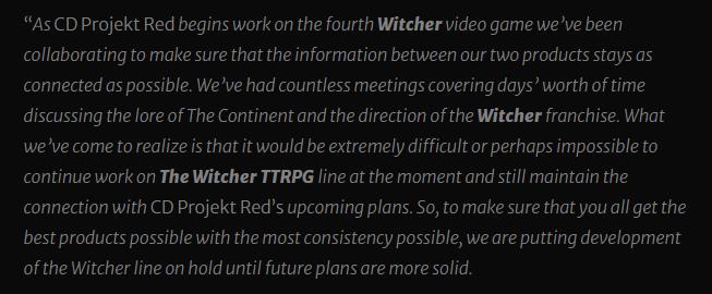 衍死游戏停更让路 CDPR《巫师4》已进进开支阶段