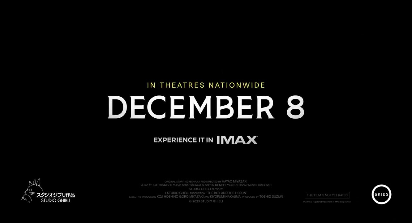 宫崎骏新片《你想活出怎样的人生》首支预告 12月8日北美上映