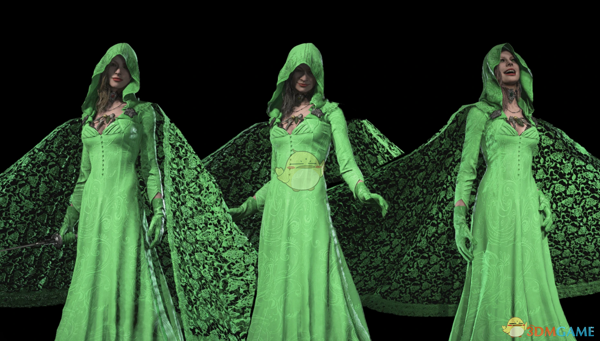 《生化危机8：村庄》穿绿色典雅连衣裙吸血鬼三姐妹MOD