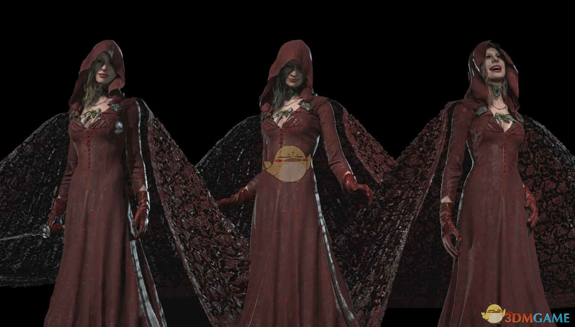 《生化危机8：村庄》穿红色典雅连衣裙吸血鬼三姐妹MOD