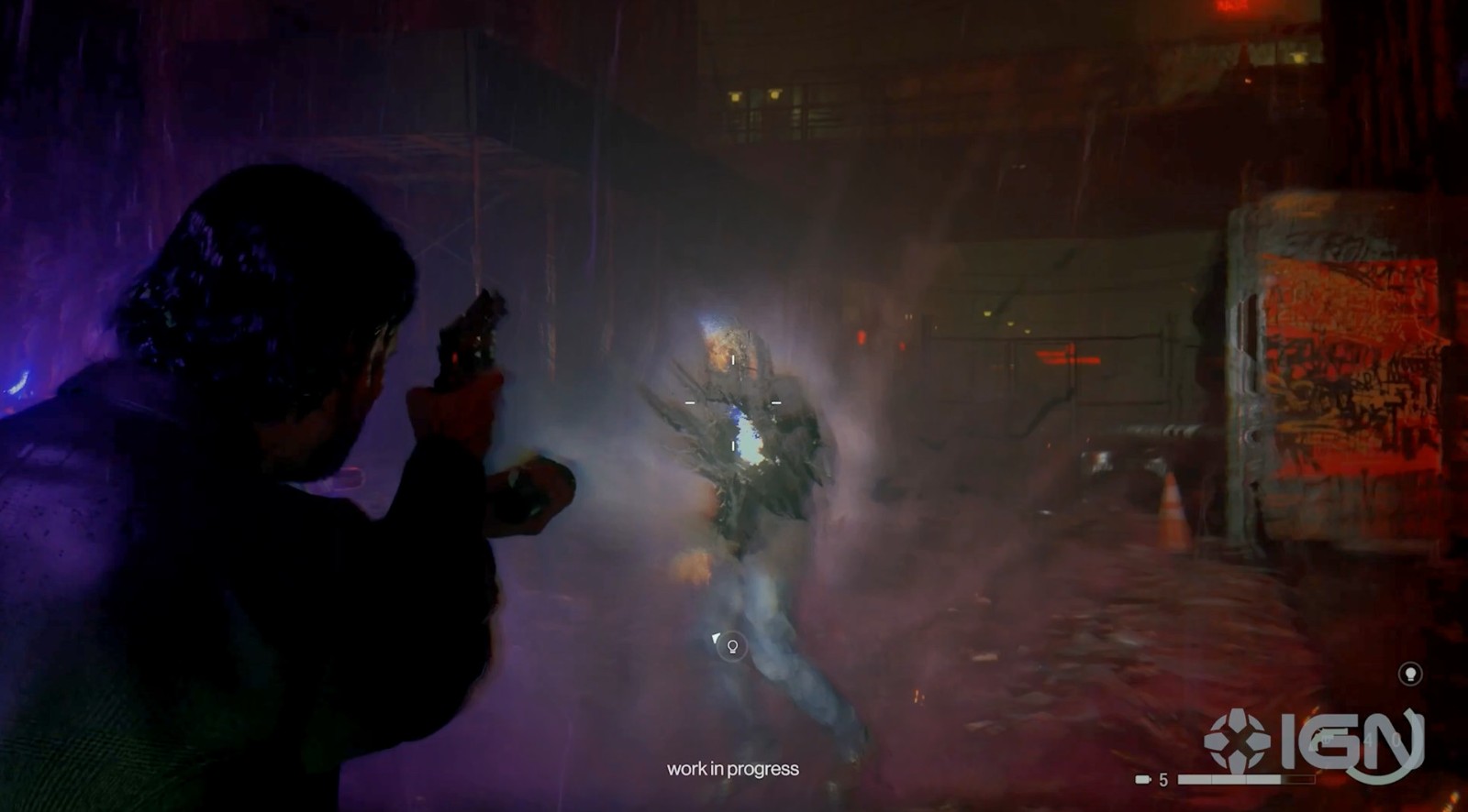 《心灵杀手2》新8分钟游玩视频 女探员持手电筒战斗
