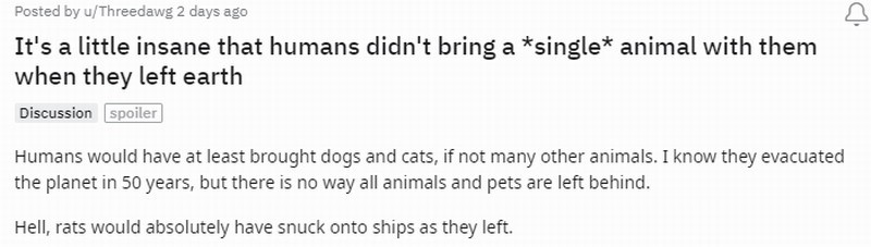 《星空》粉丝呼吁B社添加动物伙伴 没猫狗不幸福