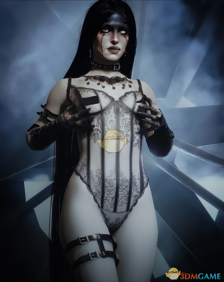 《赛博朋克2077》性感黑色网纹塑形内衣合集MOD