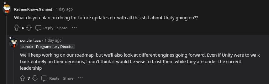 《吸血鬼幸存者》开发者：再也不会用Unity了