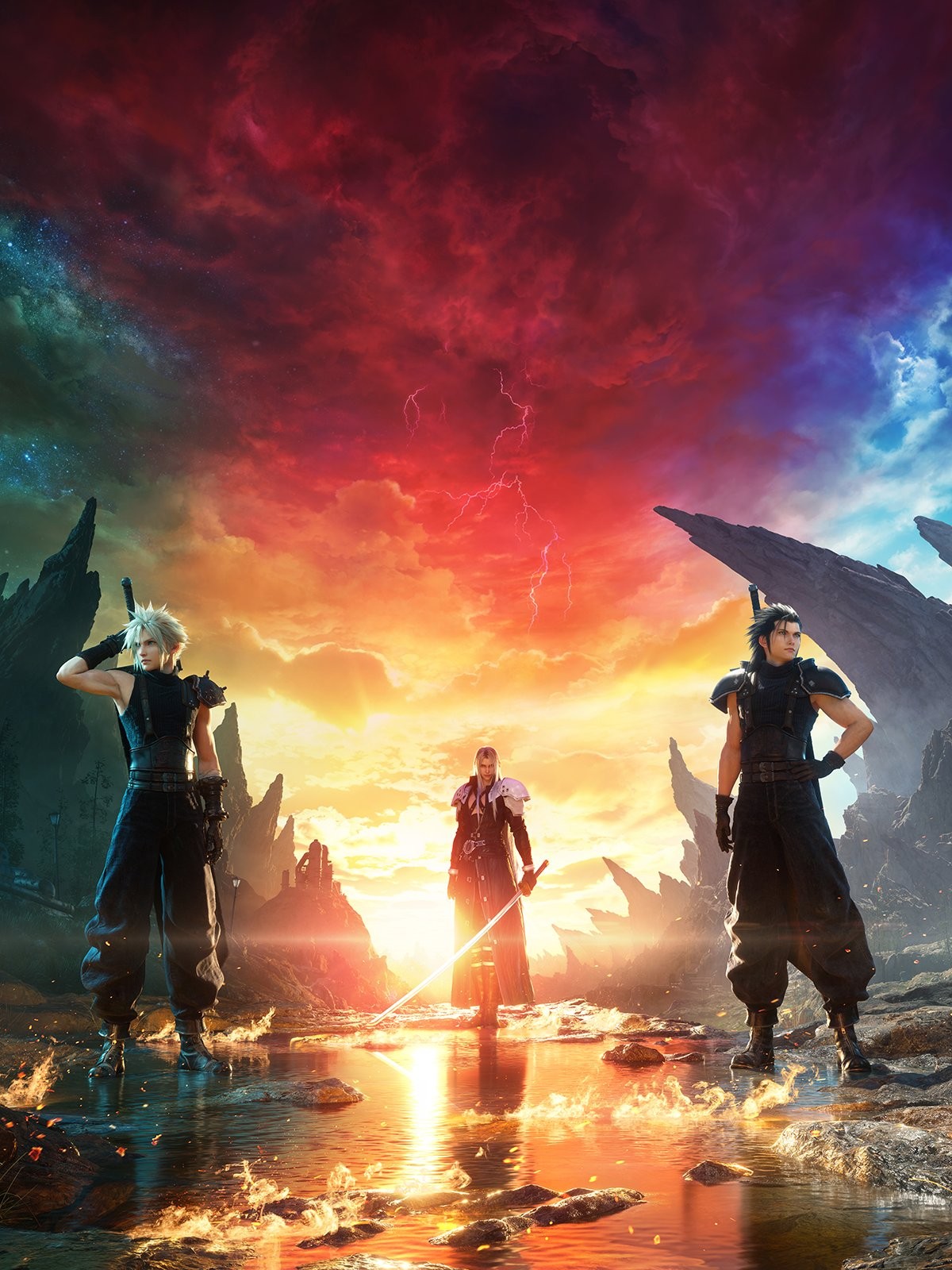 《最终幻想7：重生》官方解释游戏封面含义：三人三世界