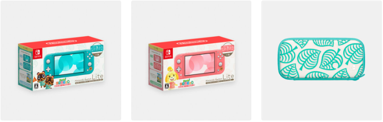 《动森》主题Switch Lite将于11月3日发售 蓝粉两种造型可爱
