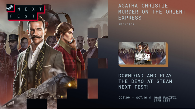 《阿加莎·克里斯蒂：东方快车谋杀案》已在Steam新品节期间公开免费试玩