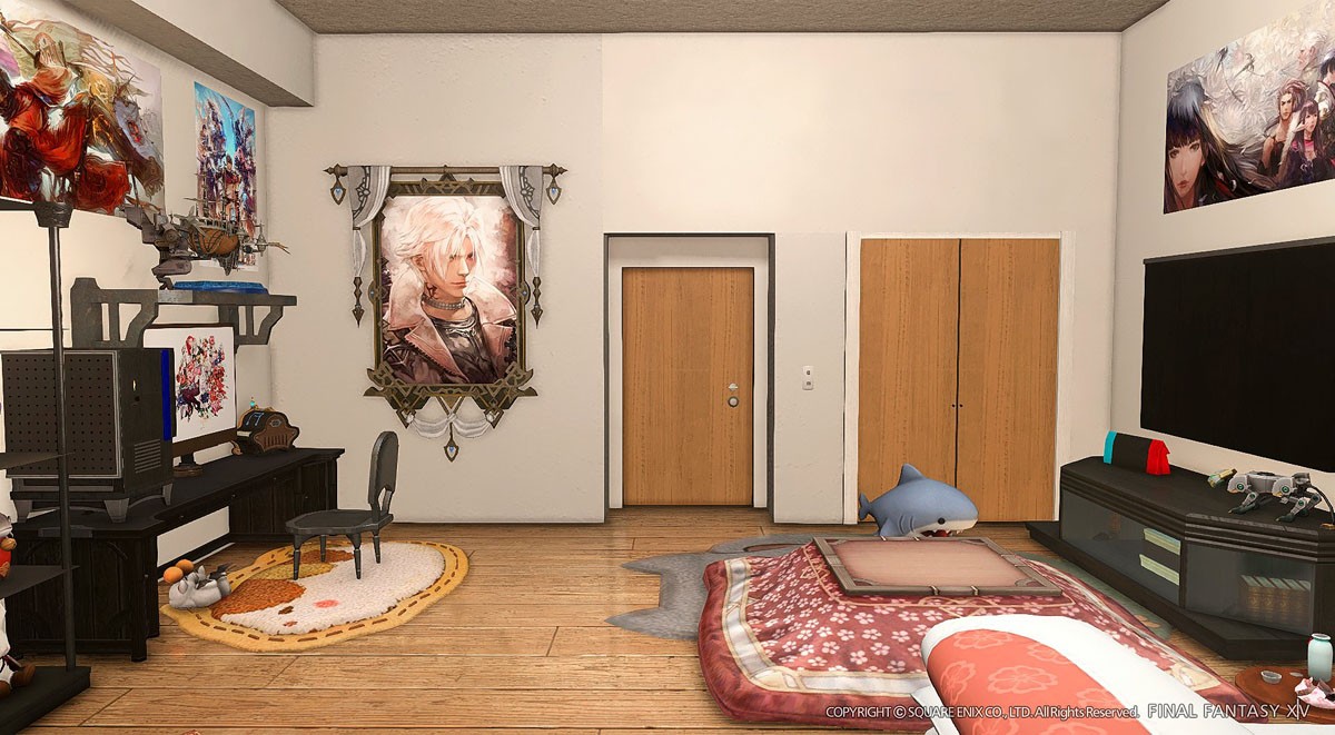 玩家在《最终幻想14》还原宅男房间 逼真宛如真实房间