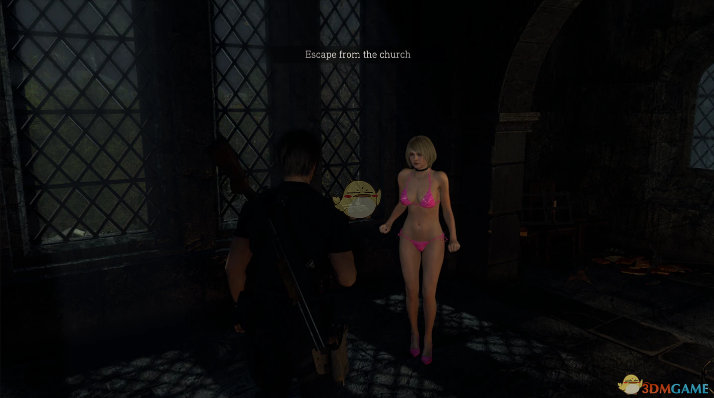 《生化危机4：重置版》穿可爱粉色比基尼的阿什莉合集MOD