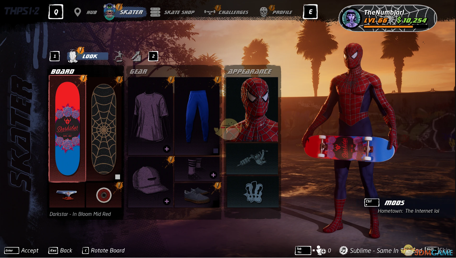 《托尼霍克职业滑板1+2:重制版》滑板男孩蜘蛛侠MOD