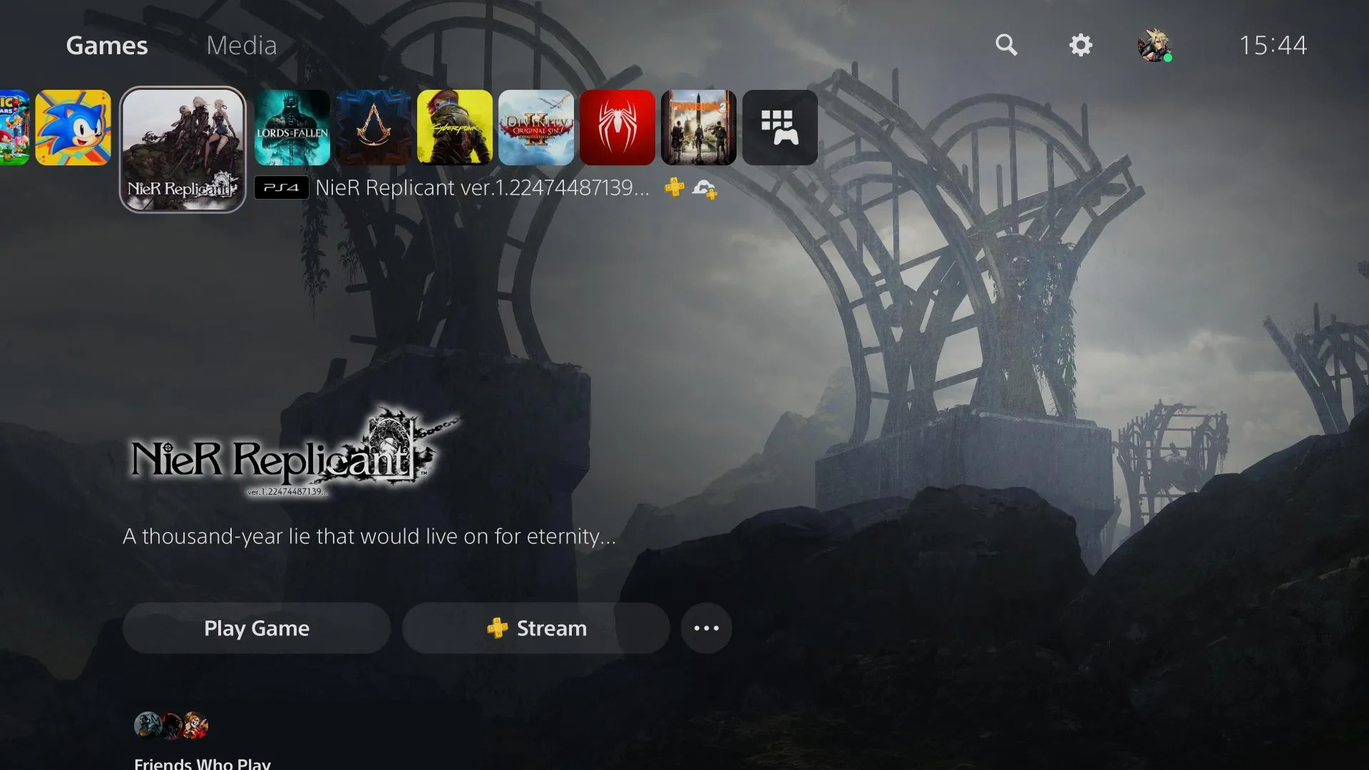 PS5 UI新图标更新 可显示游戏是否支持串流