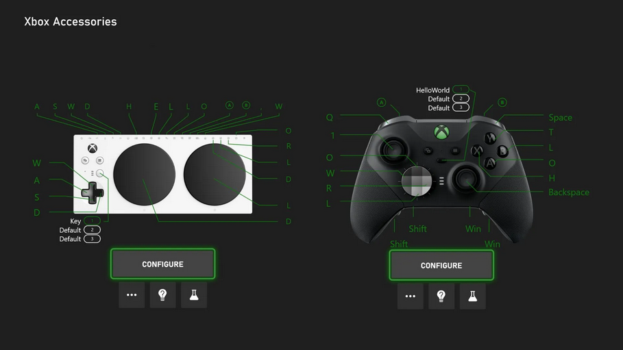 Xbox零星10月更新：为手柄削减键盘按键映射