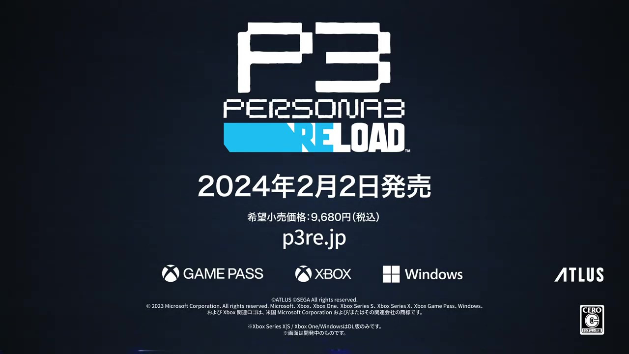 《女神异闻录3 Reload》山岸风花角色PV 2024年2月2日发售