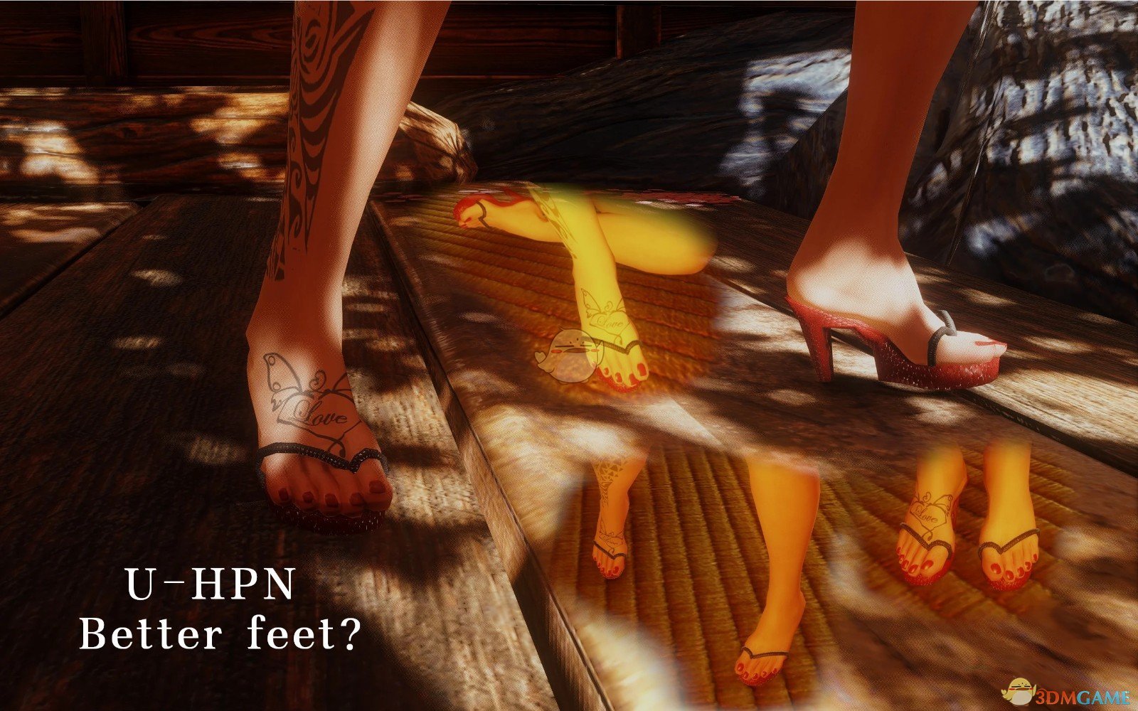 《怪物猎人：崛起》U-HPN定制脚和内底高跟鞋MOD