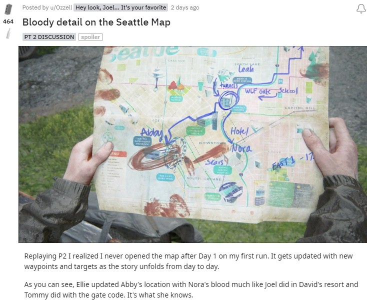 《最后的生还者2》黑暗新细节 艾莉用人血标记地图