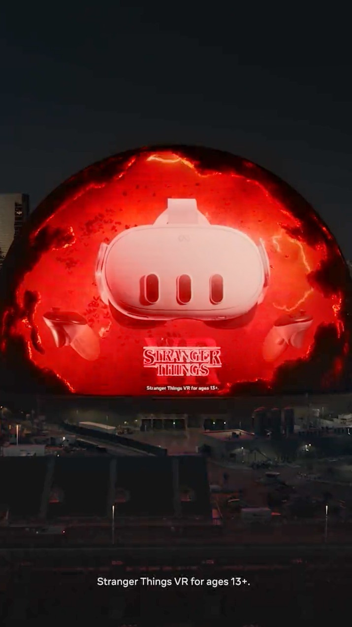 《怪奇物语VR》炸裂广告：夺心魔入侵Sphere球体馆
