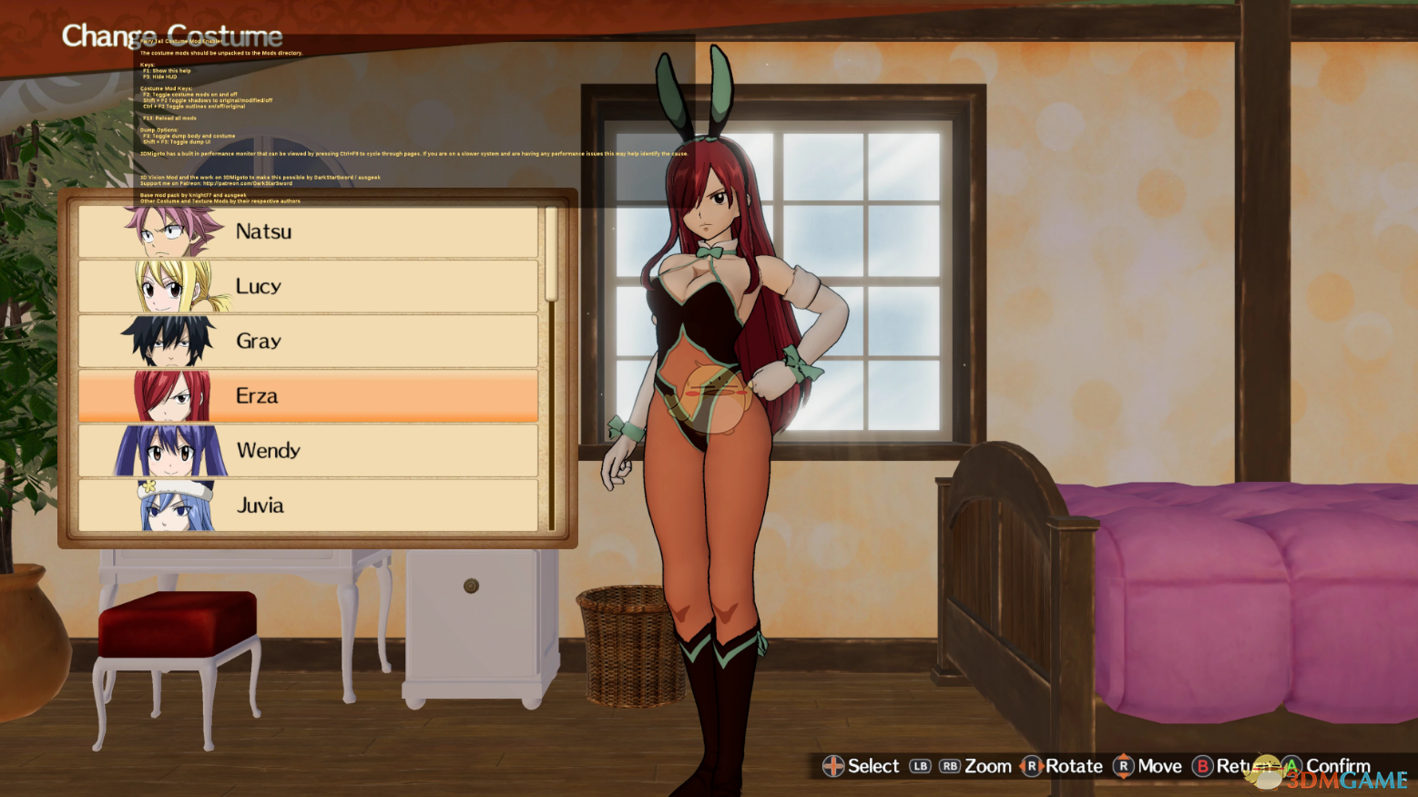 《妖精的尾巴》v1.4 Fairy Tail 3dmigoto Base MOD