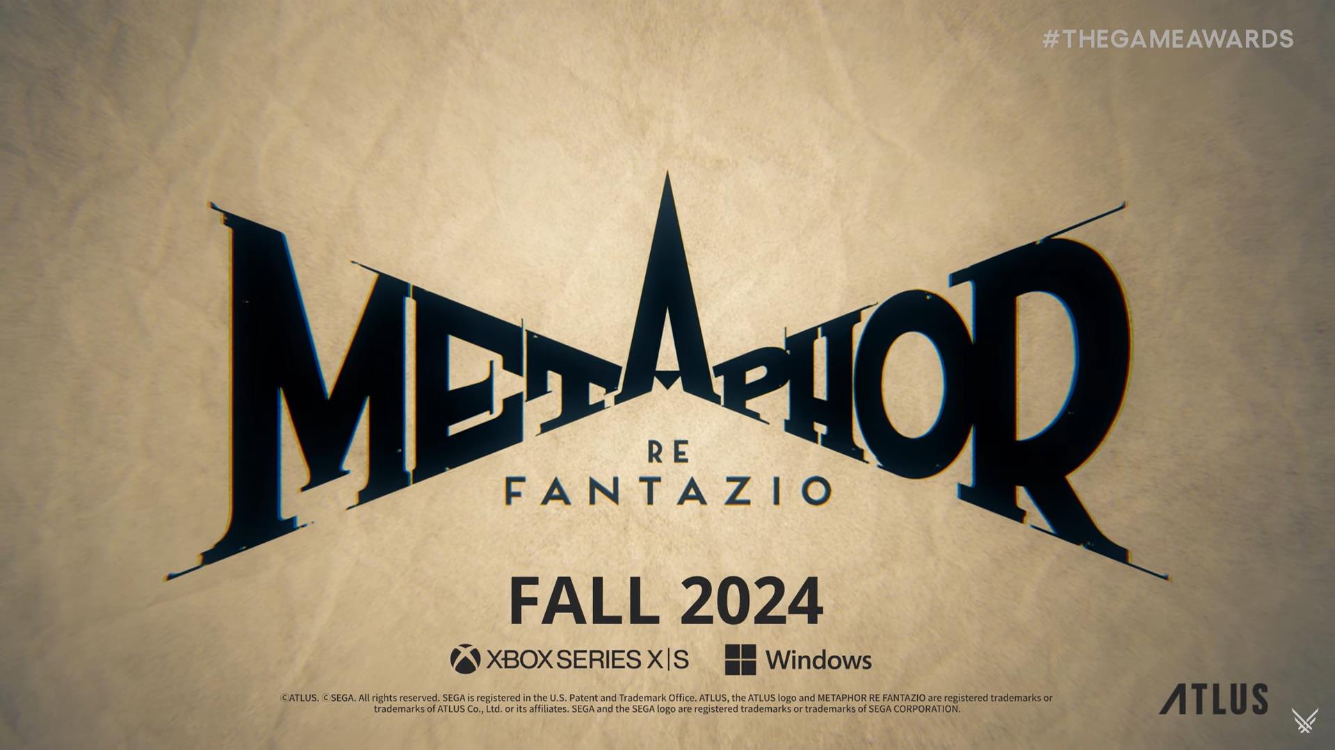 TGA 2023：《暗喻幻想》宣布2024年秋季发售