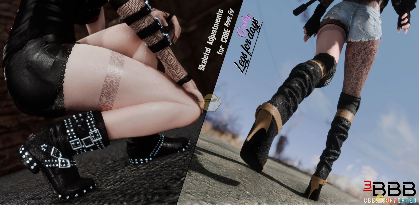 《辐射4》Skeletal Adjustments for CBBE SAM MOD