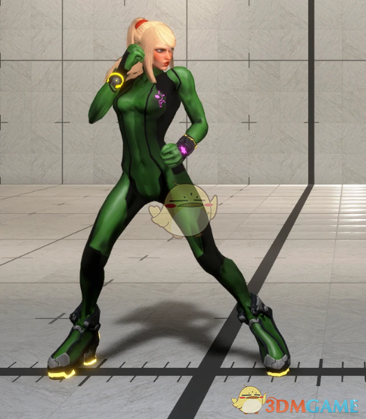 《街头霸王6》穿绿色零装甲的单马尾嘉米MOD