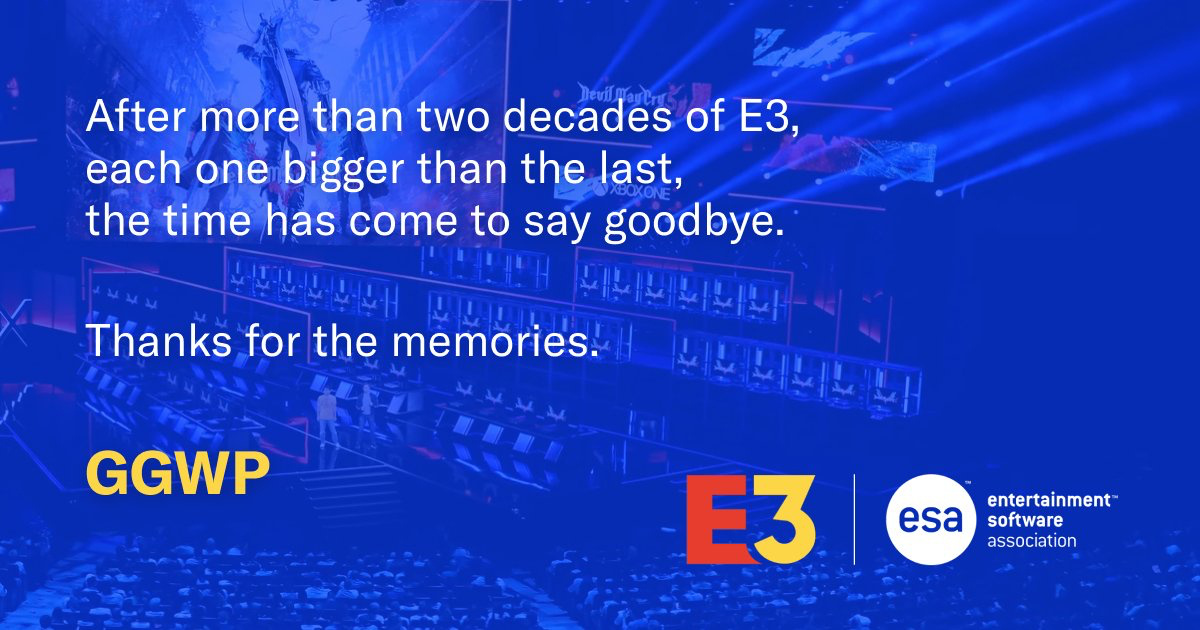 好国文娱硬件协会：E3游戏展已成为历史