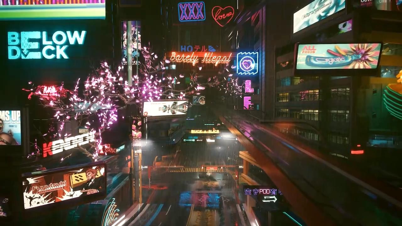 《赛博朋克2077》DLSS光线重构实机宣传片 画面更棒