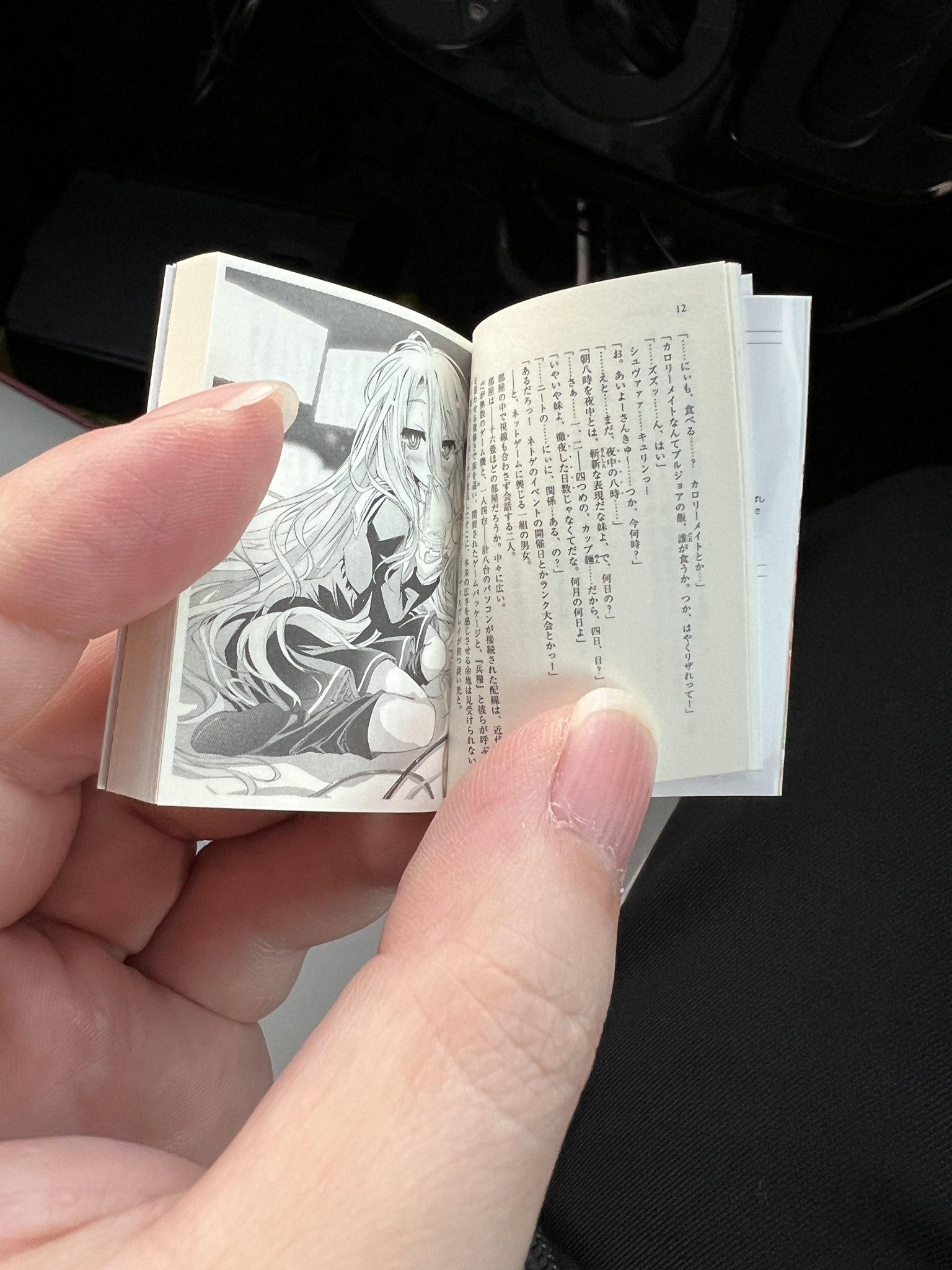 比轻小说还“轻”的小说 日本网友从扭蛋中开出微缩版《游戏人生》第一卷全本