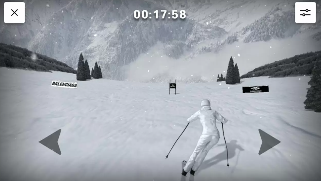 巴黎世家发布免费滑雪游戏 游玩比赛可得实物奖励